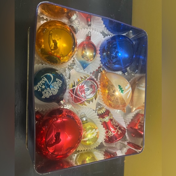 Vintage 1940/50/60’s mercury glass Christmas ornaments - Picture 1 of 2